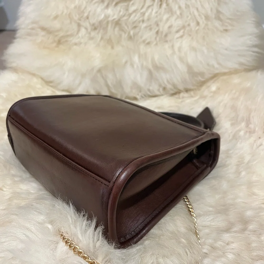 Vintage Coach Regina Satchel Crossbody Bag 9983 Mahogany